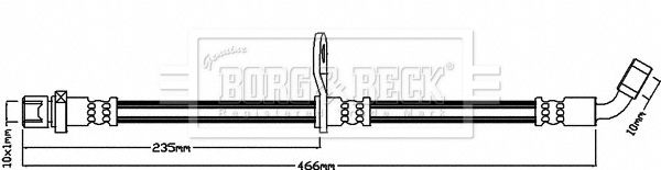 BORG & BECK stabdžių žarnelė BBH8059